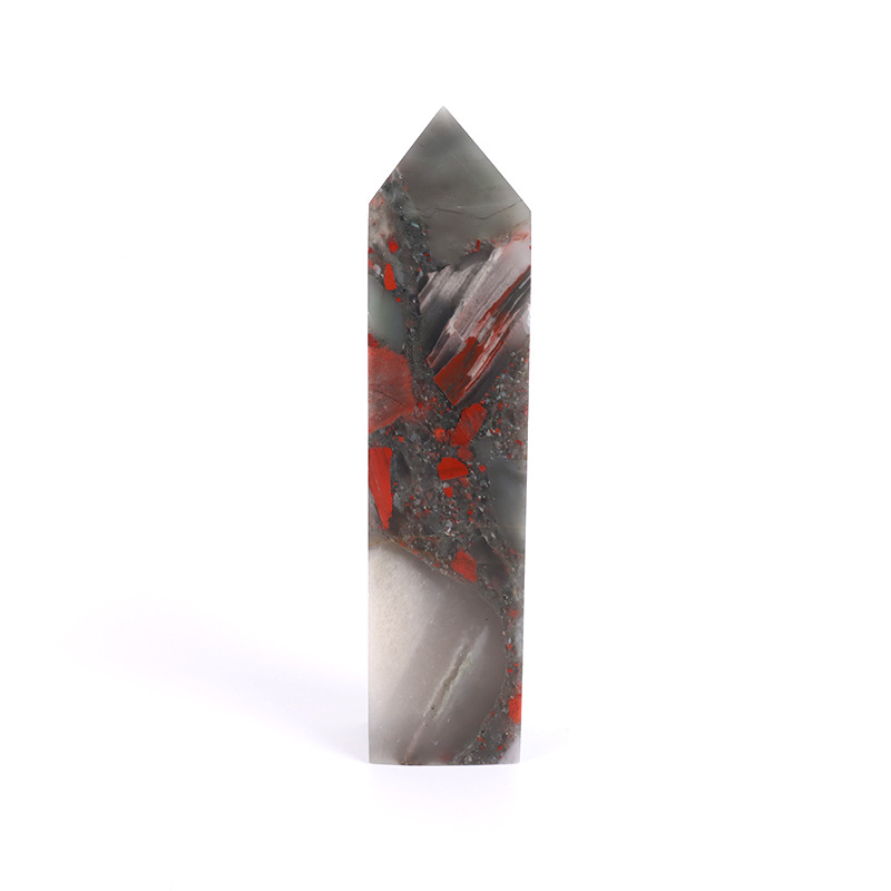 Natural Rose Quartz Square Prism - 8