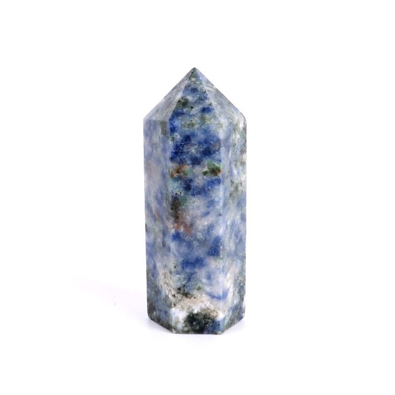 Natural rose quartz hexagonal prism - 2
