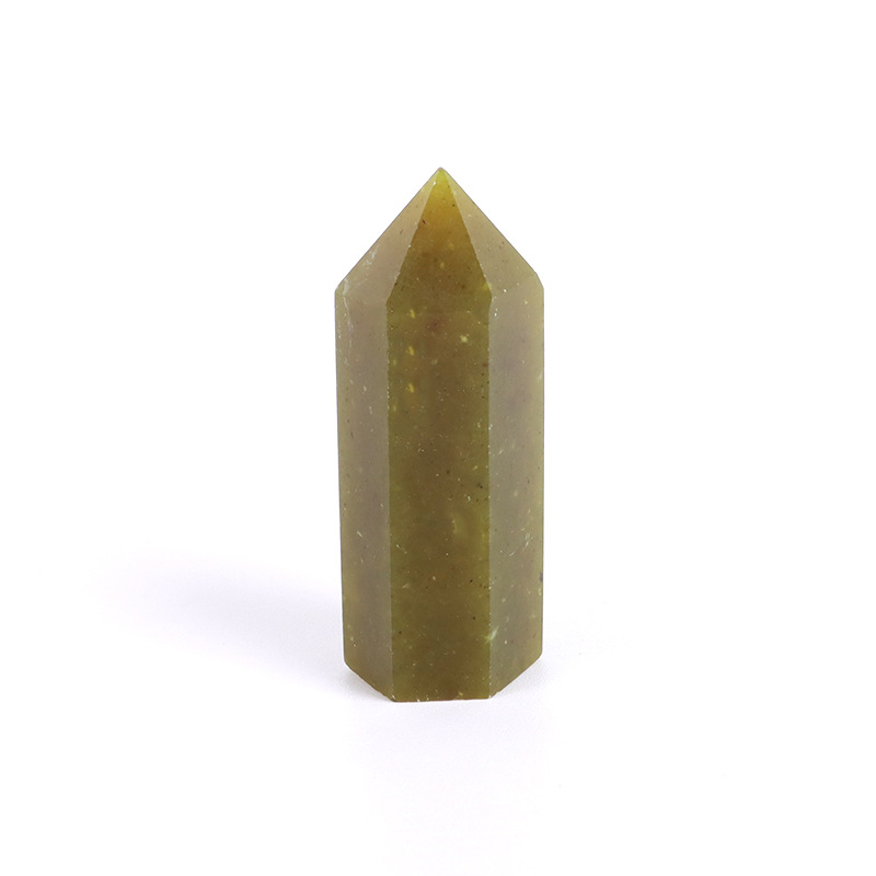Natural rose quartz hexagonal prism - 21