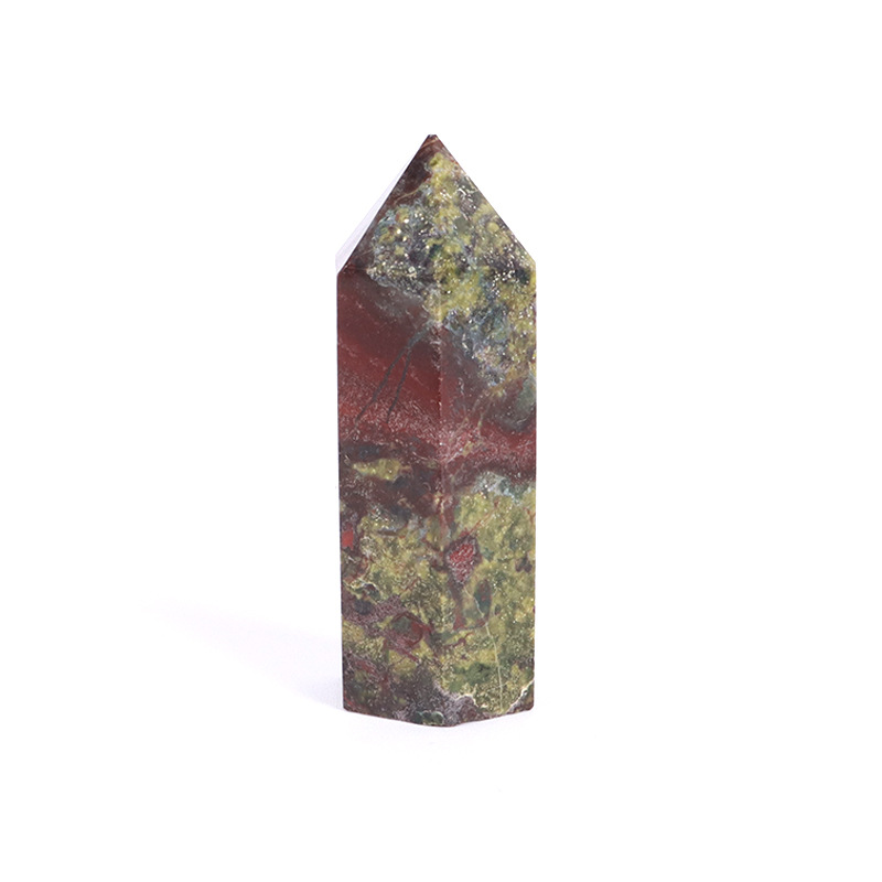 Natural rose quartz hexagonal prism - 19