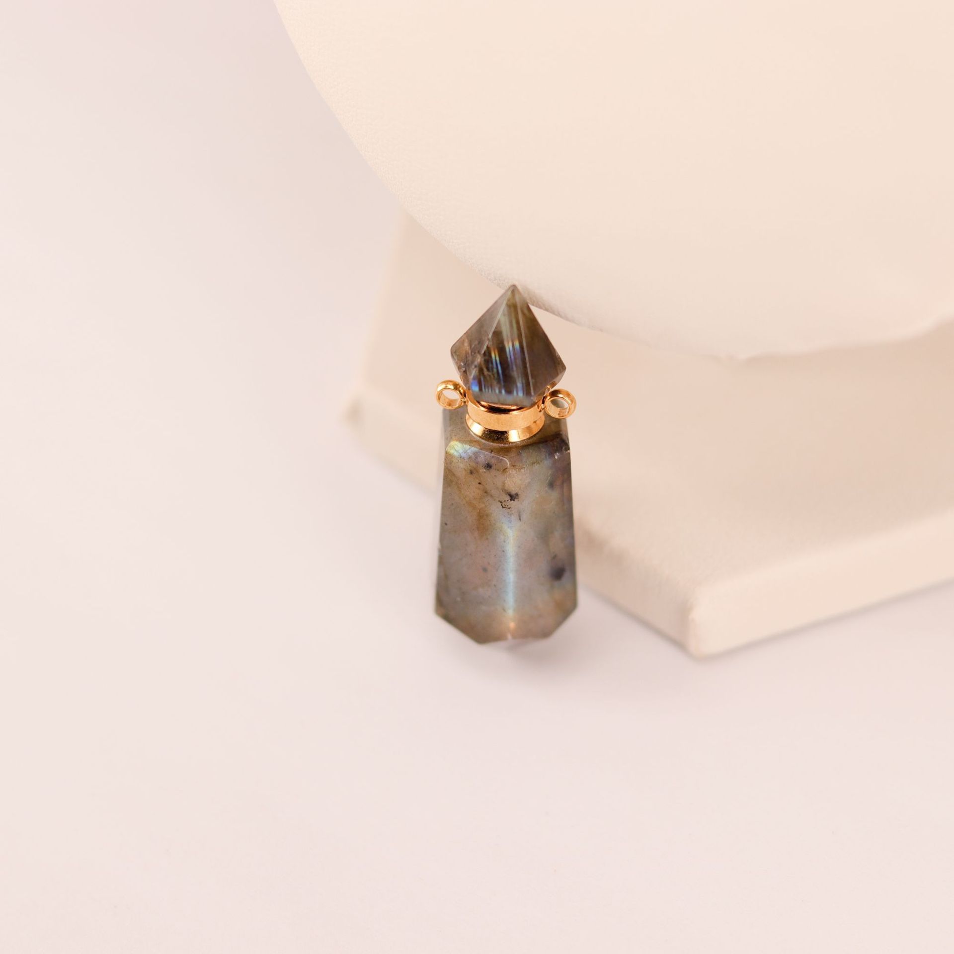 Natural Hexagonal Double-Terminated Crystal Pendant - 11