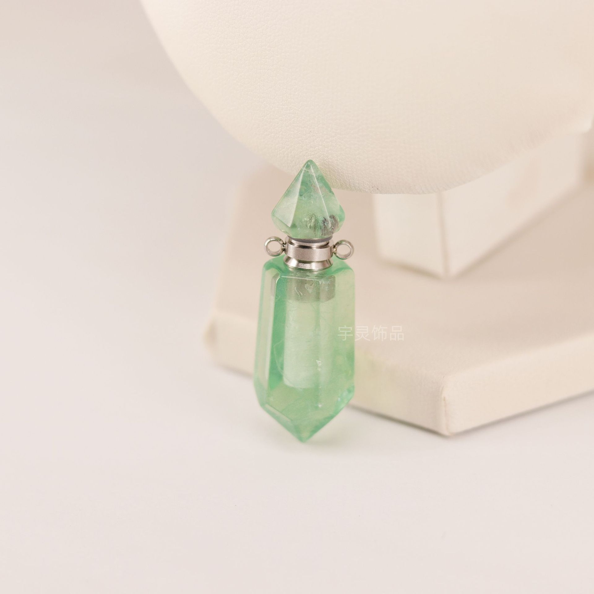 Natural Hexagonal Double-Terminated Crystal Pendant - 8