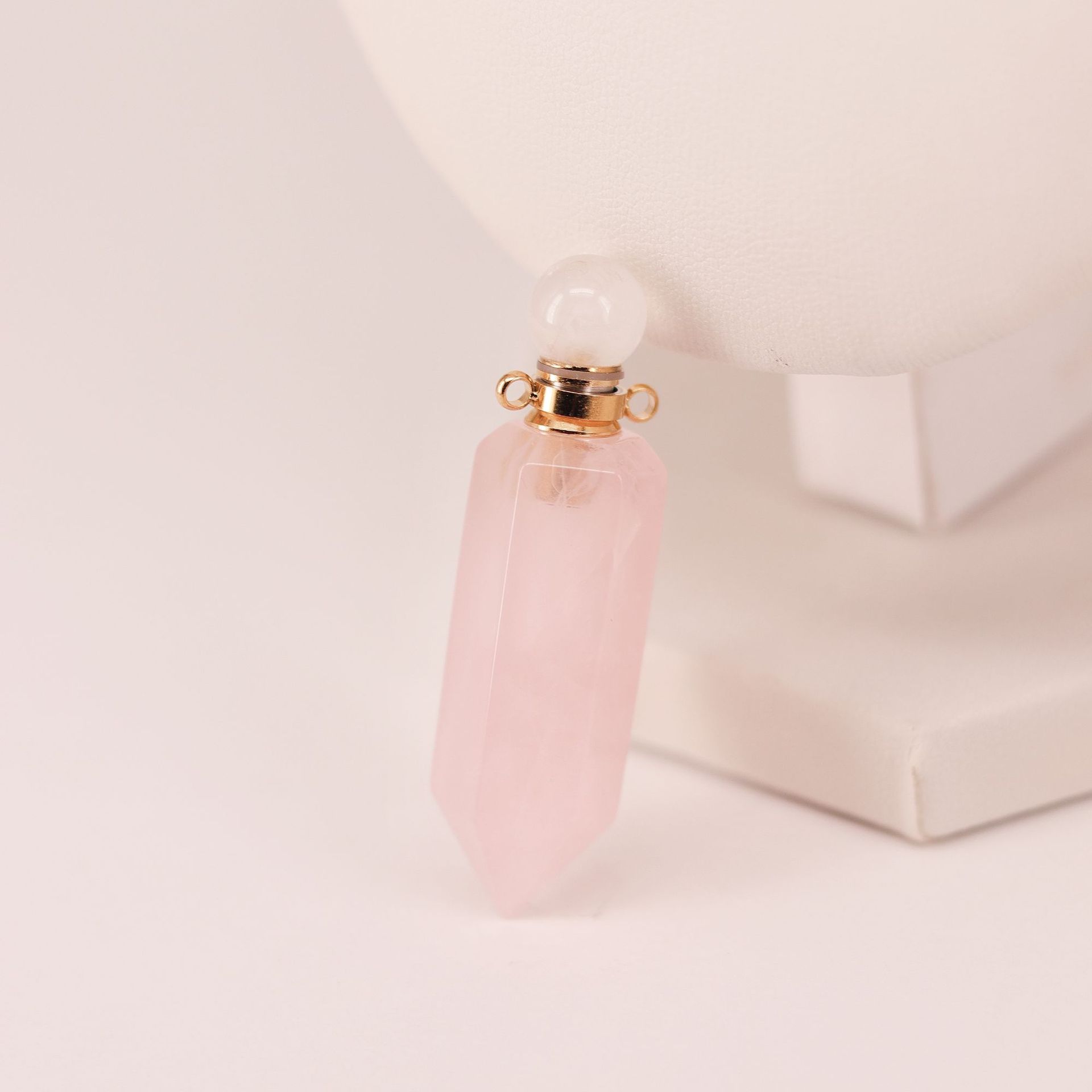 Hexagonal Crystal Roll-On Oil Pendant - 4