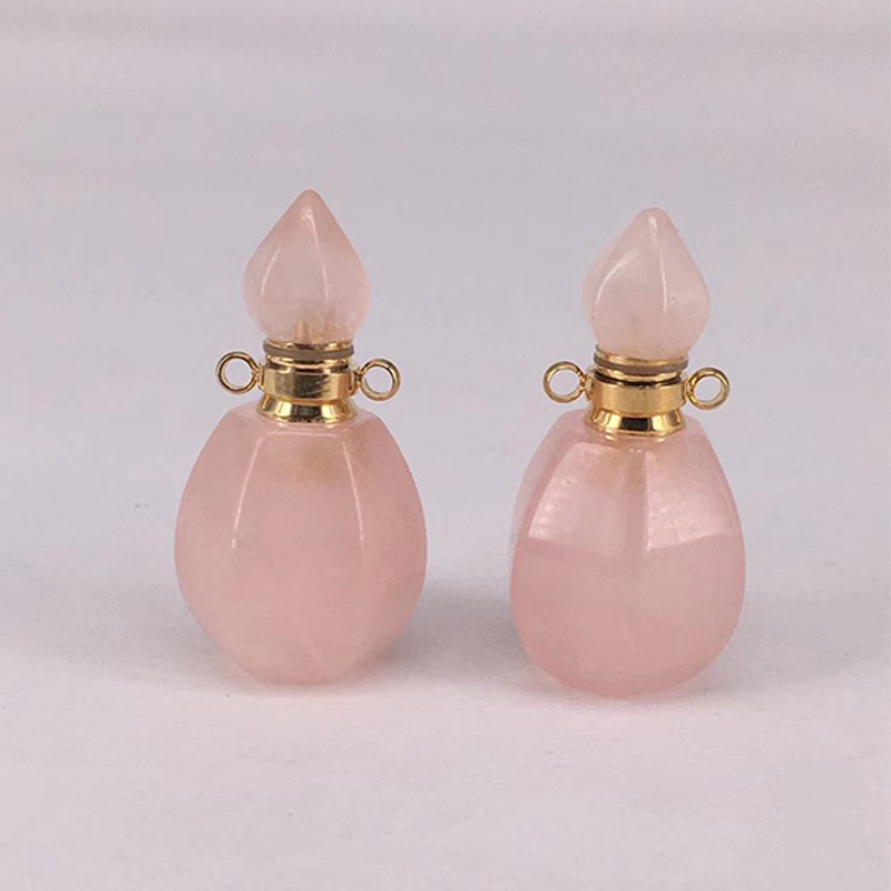 Natural crystal & gemstone flame-shaped necklace - 3