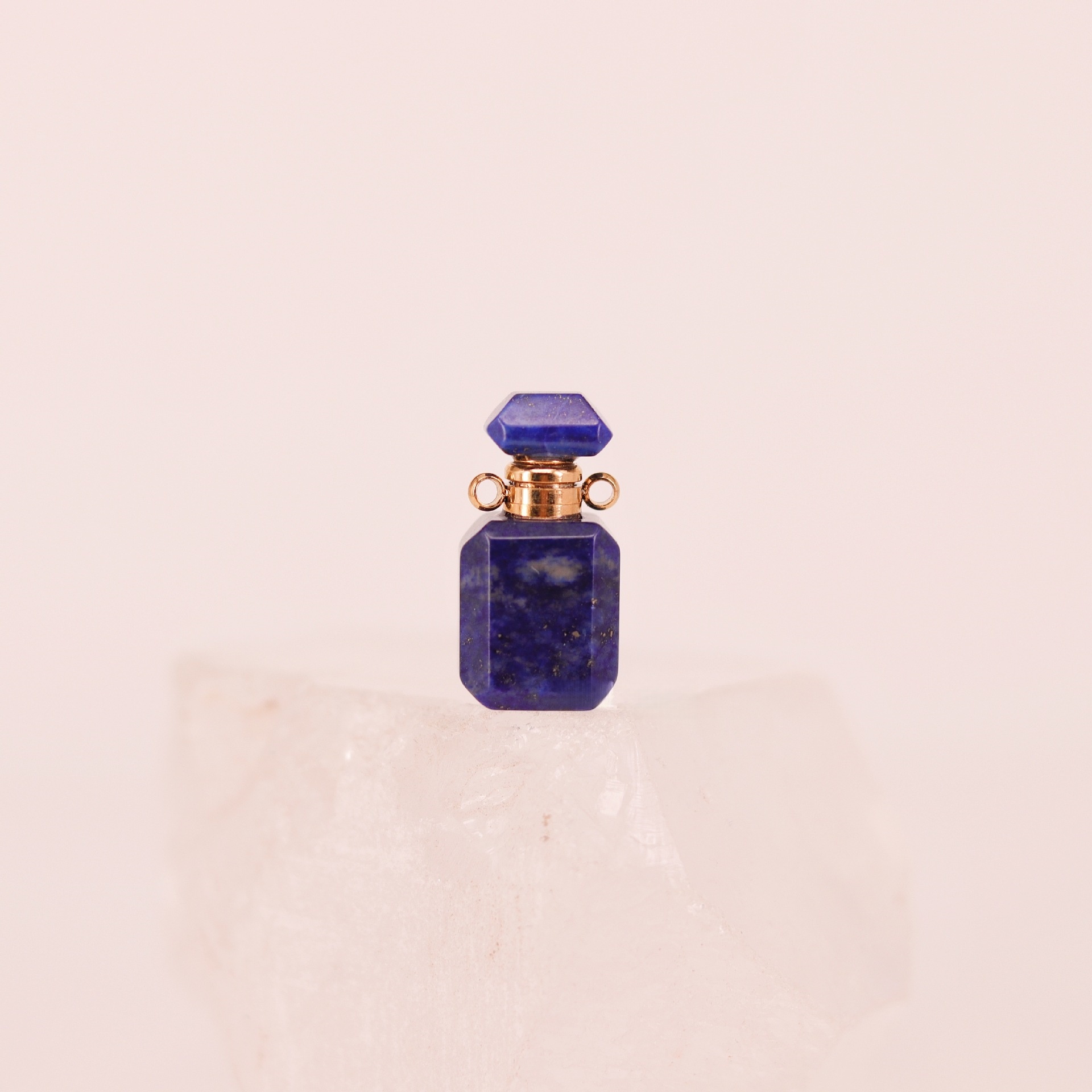 Natural crystal mini square necklace - 10