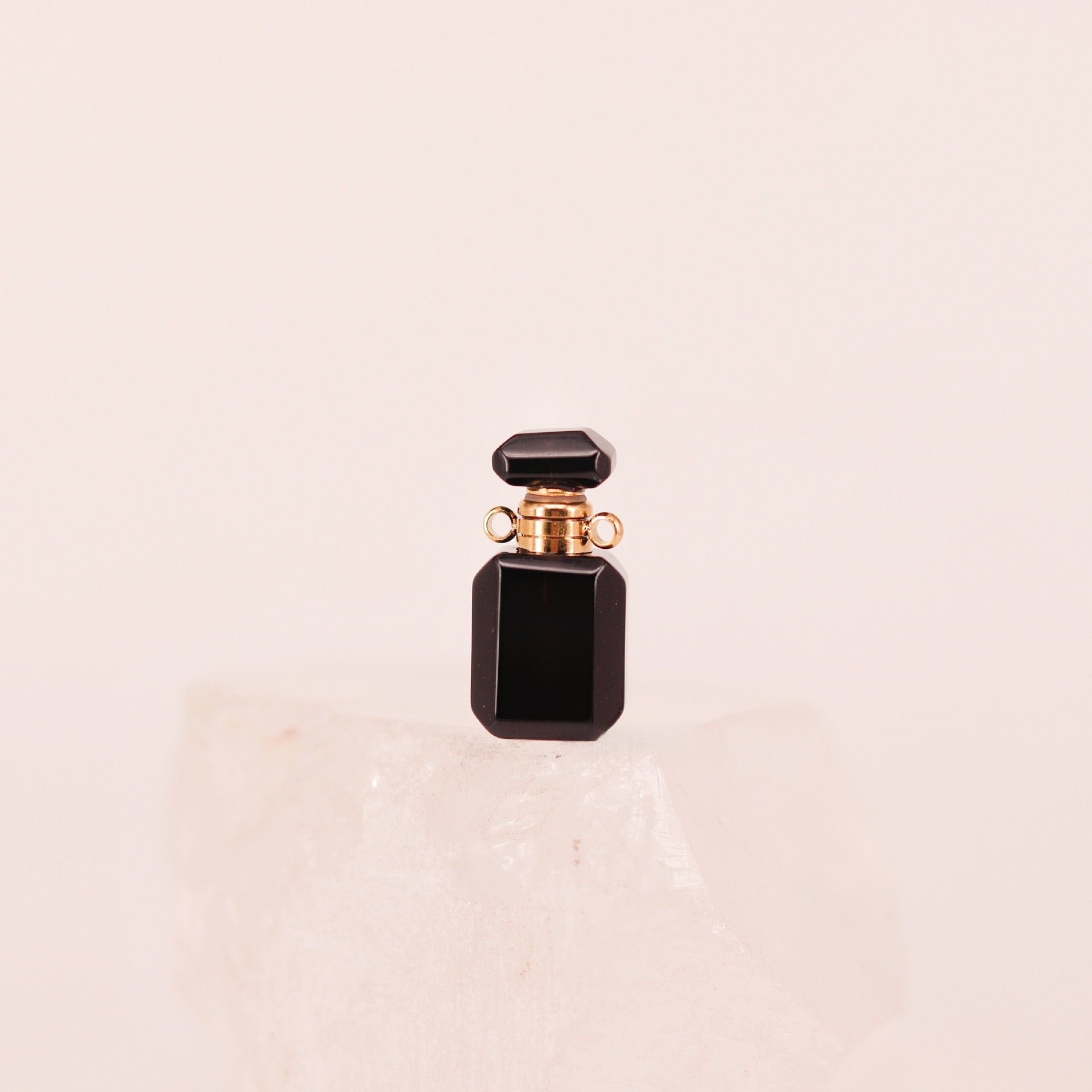 Natural crystal mini square necklace - 7